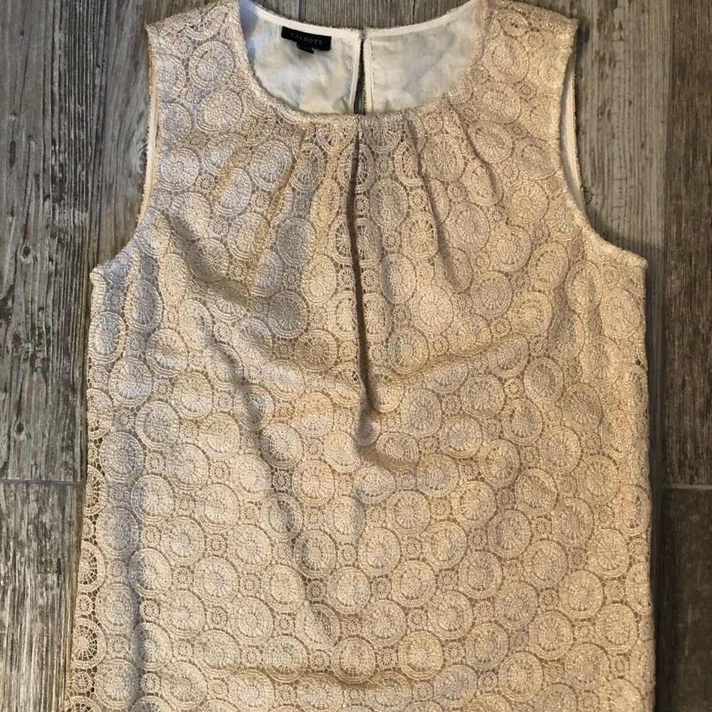 Talbots lace top